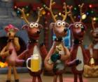 Grup Noel Noel kutluyor Ren geyikleri